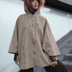 All Weather Zip-Up Bat Jacket - Beige