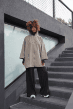 All Weather Zip-Up Bat Jacket - Beige - Image 2