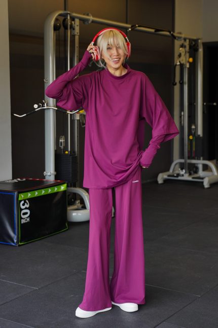 Super Oversized Top - Red Wine