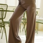 Wide-Leg Pants - Mushroom