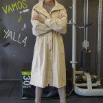 All Weather Long Line Zip-Up Jacket - Beige