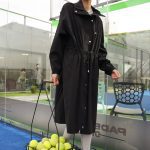 All Weather Long Line Zip-Up Jacket - Black