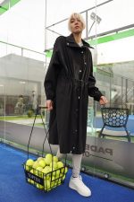 All Weather Long Line Zip-Up Jacket - Black