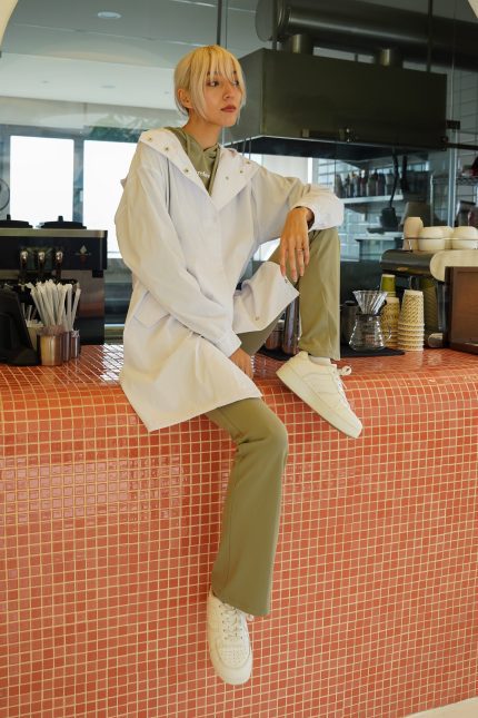 All Weather Mid Line Zip-Up Jacket - White